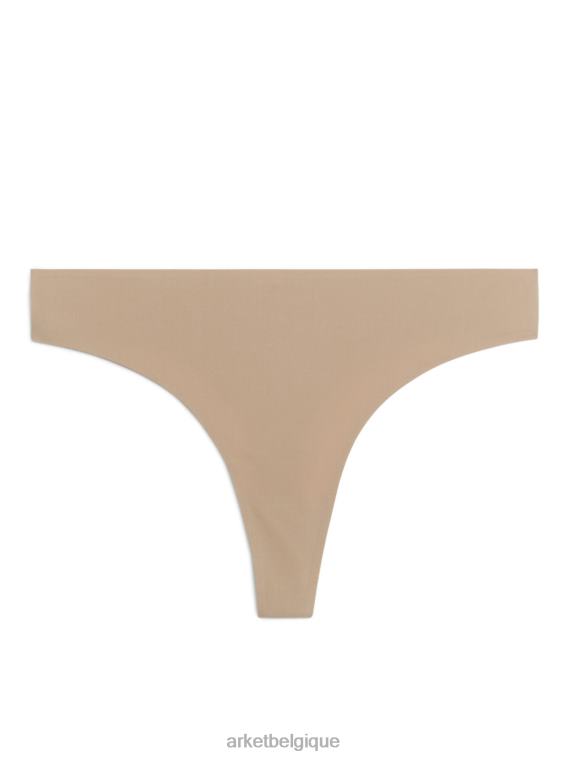ARKET tongs sans couture femmes beige T46DR546 vêtements