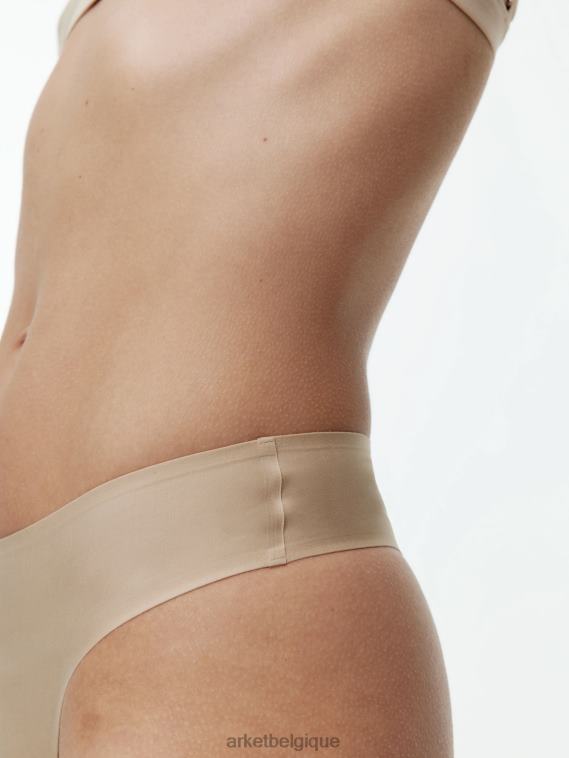 ARKET tongs sans couture femmes beige T46DR546 vêtements