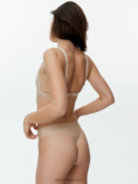 ARKET tongs sans couture femmes beige T46DR546 vêtements