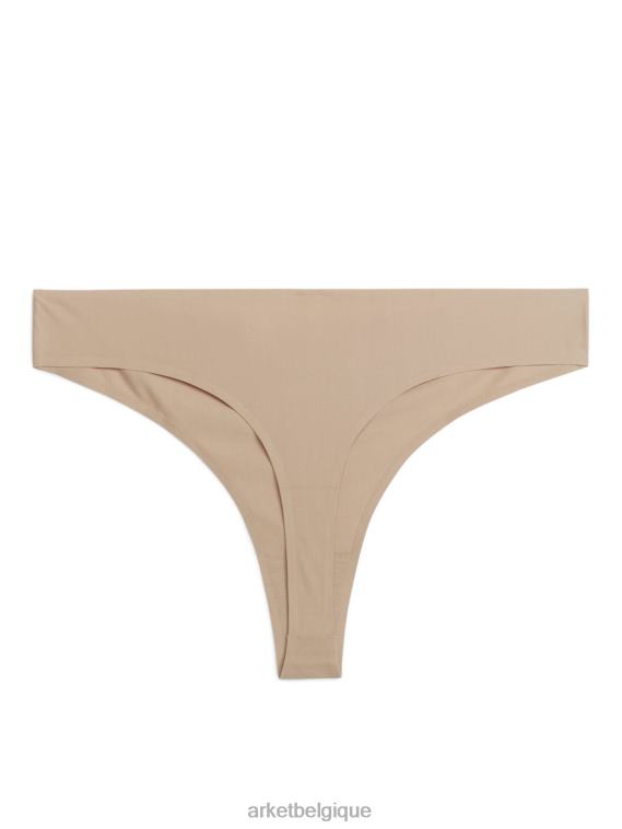 ARKET tongs sans couture femmes beige T46DR546 vêtements