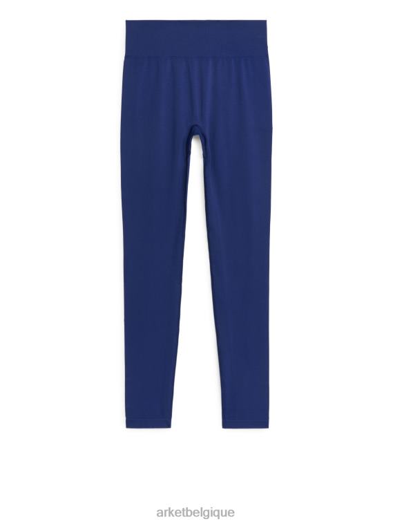 ARKET collants de yoga sans couture femmes bleu T46DR509 vêtements