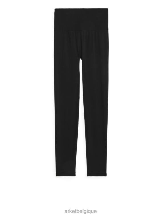 ARKET collants de yoga sans couture femmes noir T46DR504 vêtements