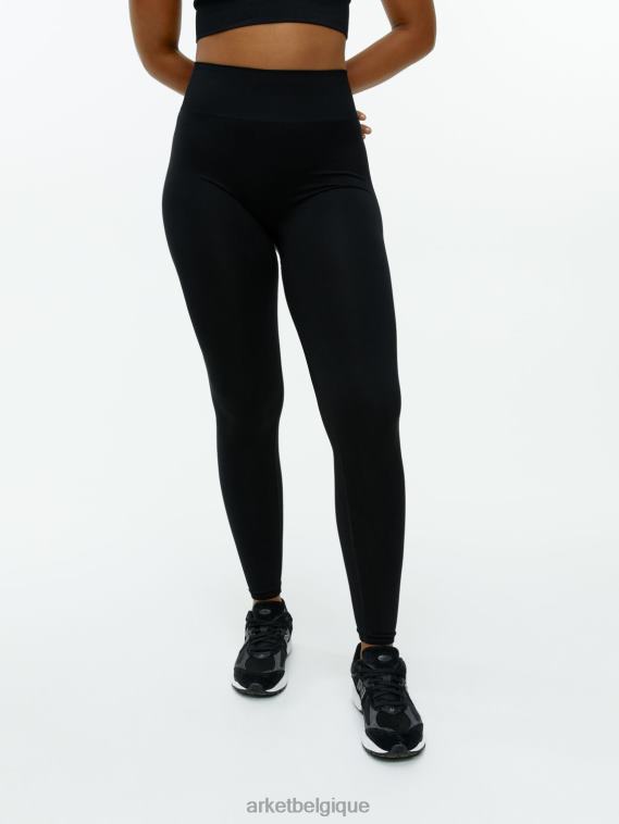 ARKET collants de yoga sans couture femmes noir T46DR504 vêtements
