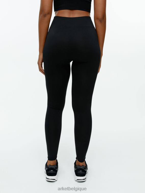 ARKET collants de yoga sans couture femmes noir T46DR504 vêtements