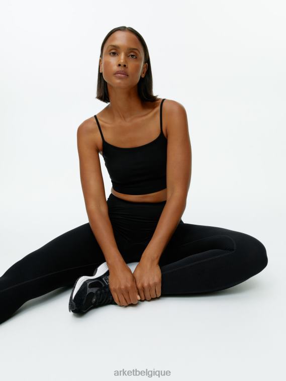 ARKET collants de yoga sans couture femmes noir T46DR504 vêtements