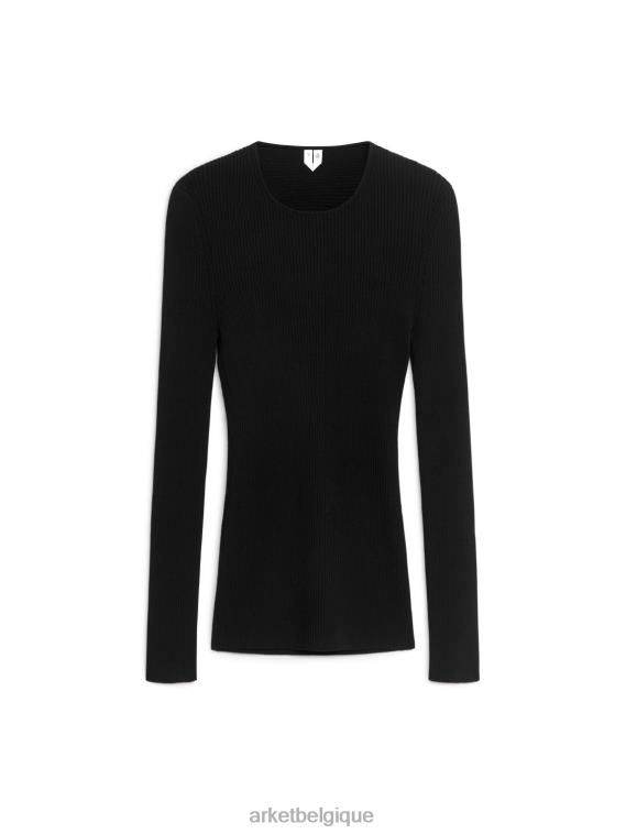ARKET haut à dos ouvert femmes noir T46DR348 vêtements