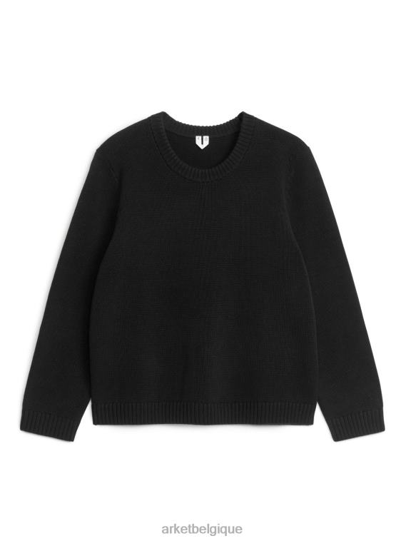 ARKET pull à col rond femmes noir T46DR410 vêtements