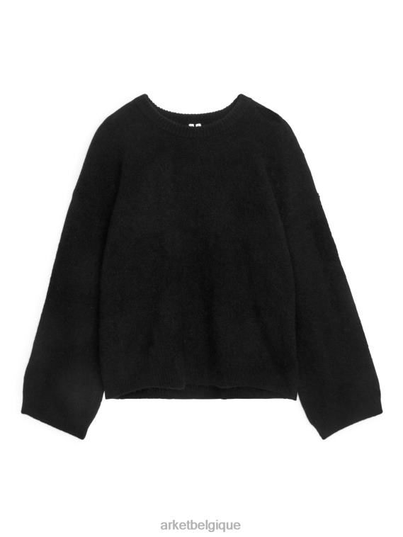 ARKET pull en alpaga mélangé femmes noir T46DR403 vêtements