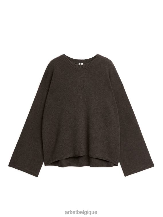 ARKET pull en cachemire femmes brun T46DR432 vêtements