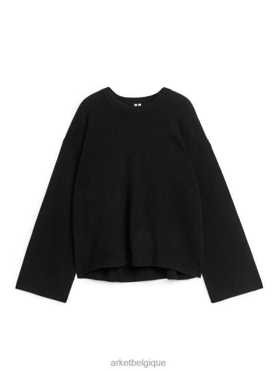 ARKET pull en cachemire femmes noir T46DR433 vêtements