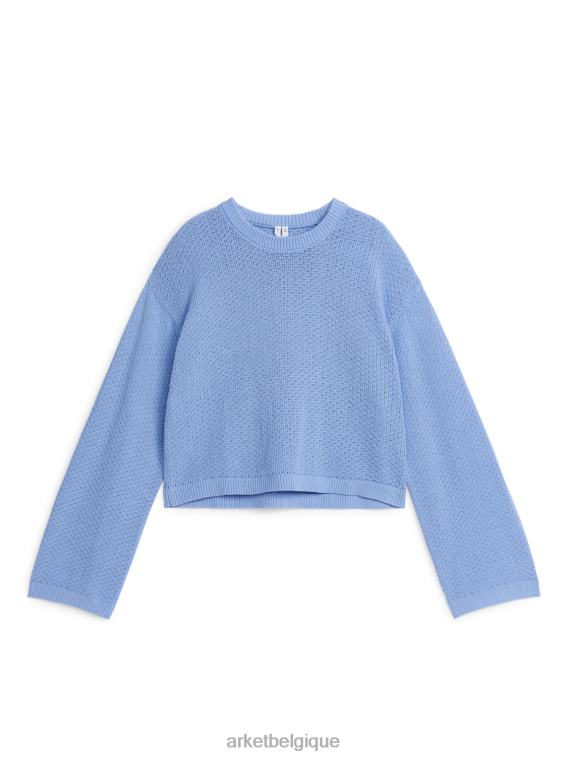 ARKET pull en coton femmes bleu T46DR398 vêtements