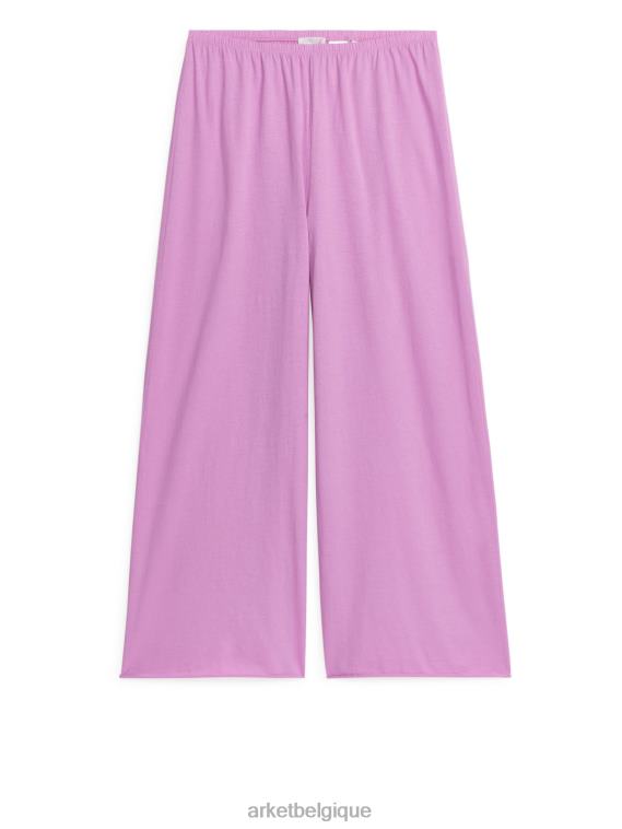 ARKET pantalon de pyjama en coton femmes rose T46DR511 vêtements