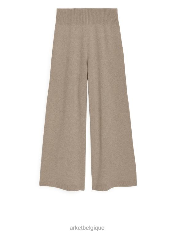 ARKET pantalon en cachemire femmes beige mélangé T46DR448 vêtements