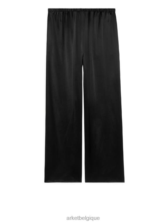 ARKET pantalon en soie femmes noir T46DR531 vêtements