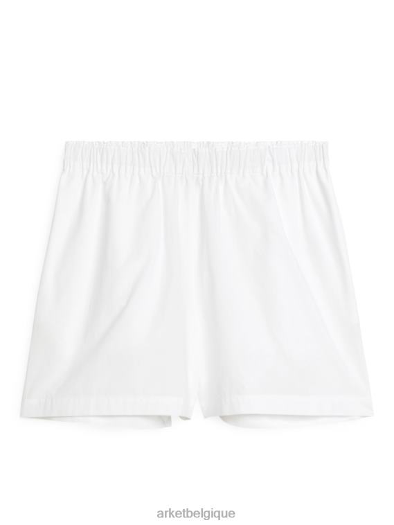 ARKET short à enfiler en coton femmes blanc T46DR185 vêtements
