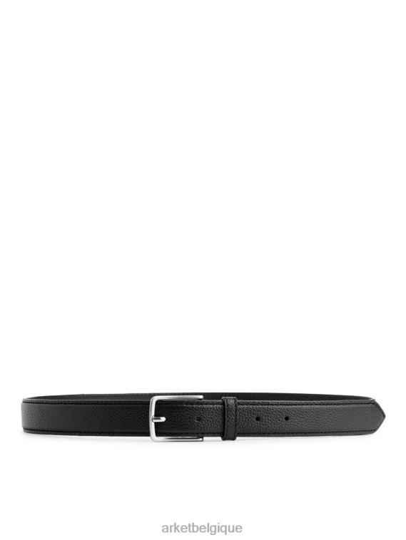 ARKET ceinture en cuir Hommes noir T46DR1330 accessoires