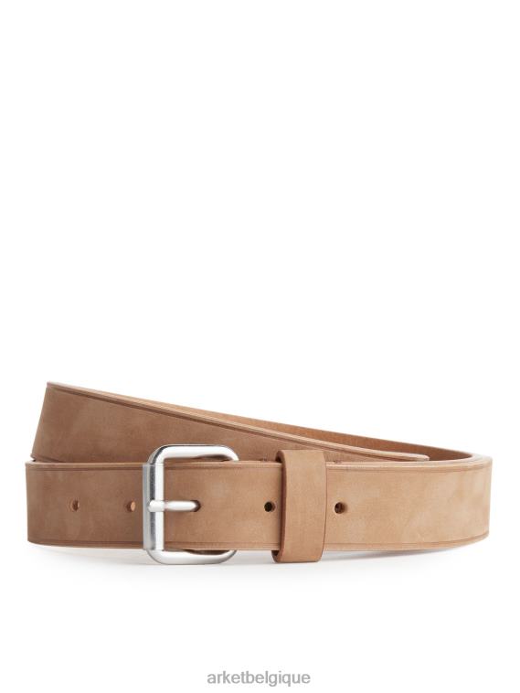 ARKET ceinture en nubuck Hommes beige T46DR1329 accessoires