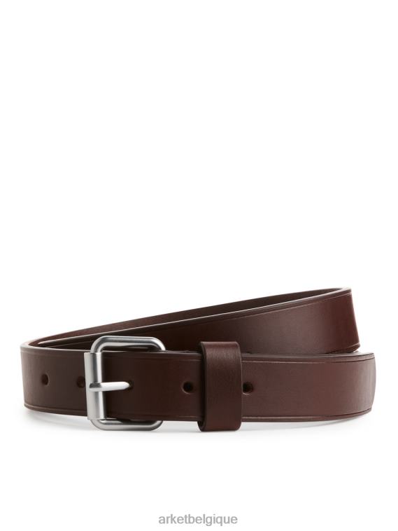 ARKET ceinture fine en cuir Hommes brun T46DR1331 accessoires
