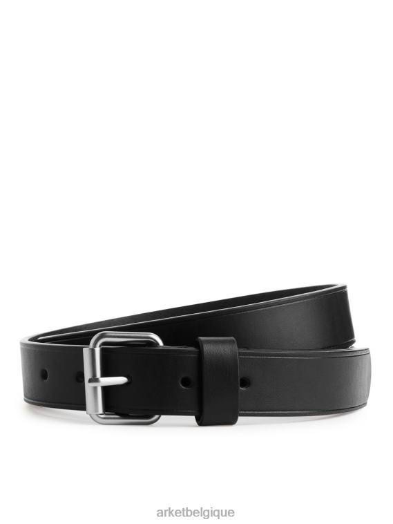 ARKET ceinture fine en cuir Hommes noir T46DR1328 accessoires
