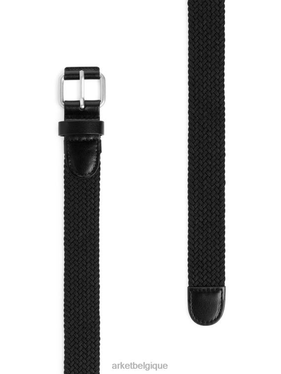 ARKET ceinture à finitions en cuir tressé Hommes noir T46DR1332 accessoires