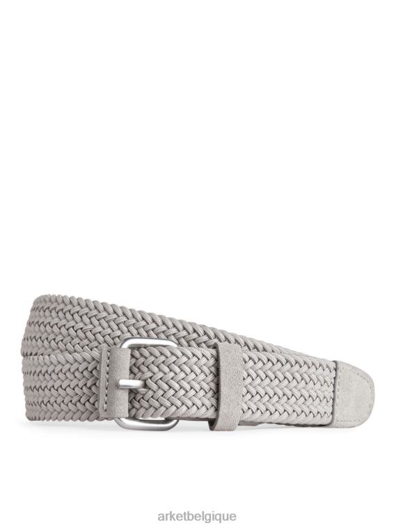 ARKET ceinture à finitions en cuir tressé Hommes taupe T46DR1333 accessoires