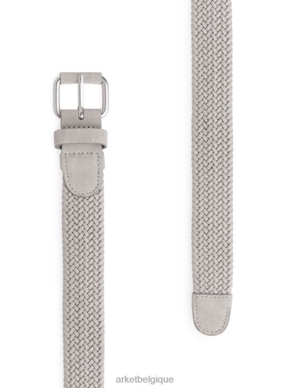 ARKET ceinture à finitions en cuir tressé Hommes taupe T46DR1333 accessoires