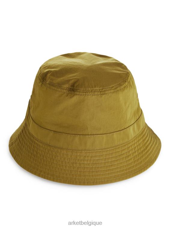 ARKET and MR PORTER chapeau bob en nylon Hommes ocre T46DR1299 accessoires