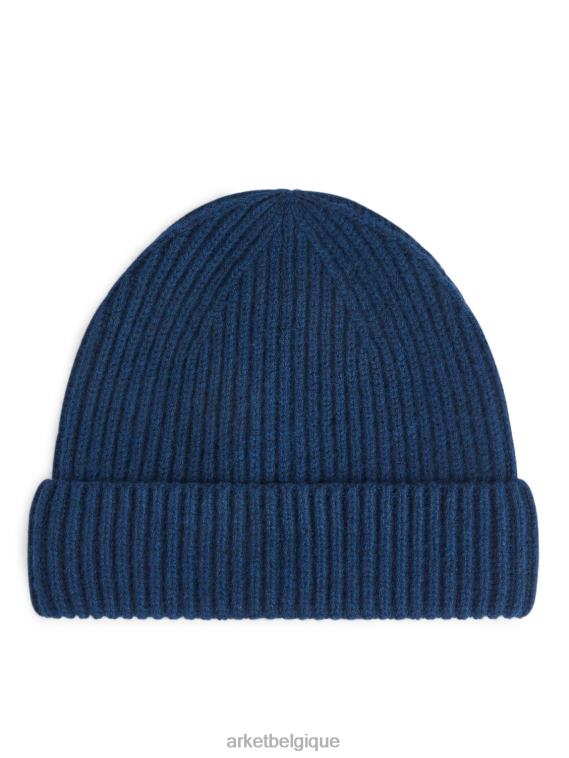 ARKET bonnet en cachemire mélangé Hommes bleu foncé T46DR1308 accessoires