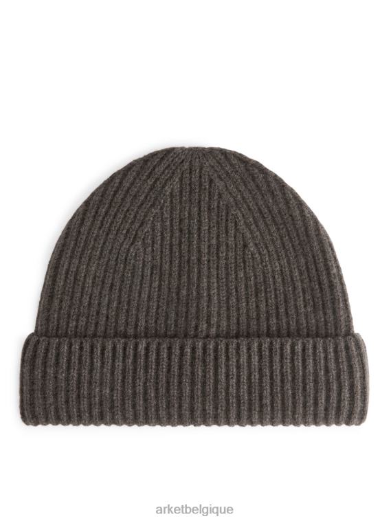 ARKET bonnet en cachemire mélangé Hommes brun T46DR886 accessoires