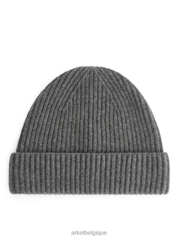 ARKET bonnet en cachemire mélangé Hommes gris mélangé T46DR910 accessoires