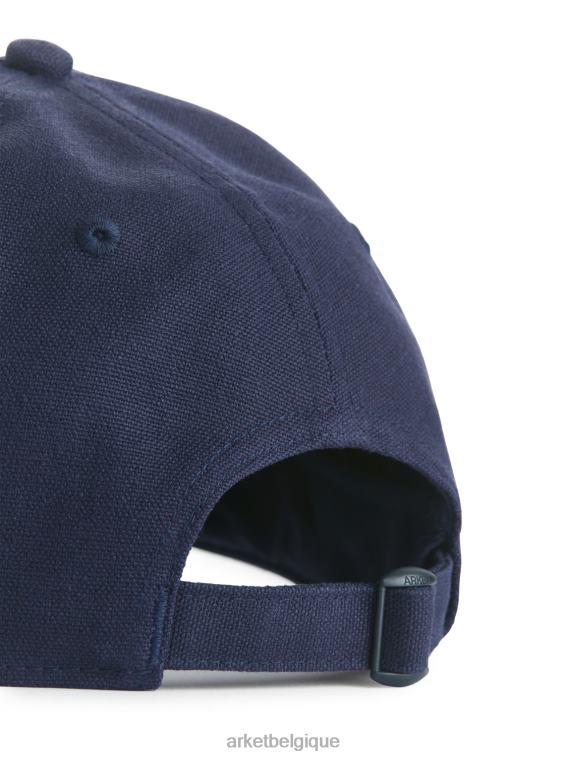 ARKET casquette en chanvre et coton Hommes bleu foncé T46DR1297 accessoires