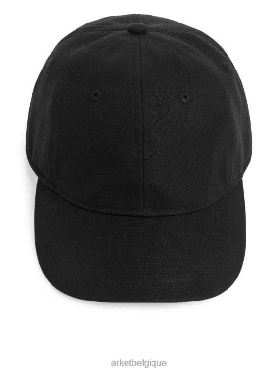 ARKET casquette en chanvre et coton Hommes noir T46DR1298 accessoires