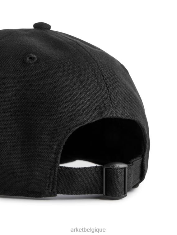 ARKET casquette en chanvre et coton Hommes noir T46DR1298 accessoires