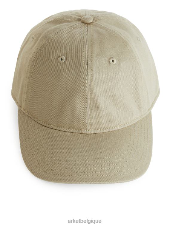 ARKET casquette en sergé de coton Hommes beige T46DR1304 accessoires