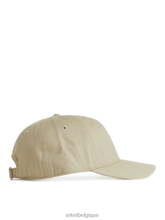 ARKET casquette en sergé de coton Hommes beige T46DR1304 accessoires