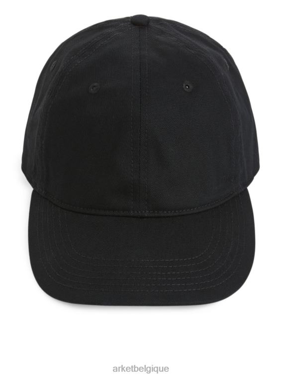 ARKET casquette en sergé de coton Hommes noir T46DR1300 accessoires