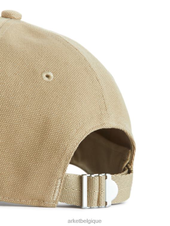 ARKET casquette en toile de coton Hommes beige T46DR1296 accessoires