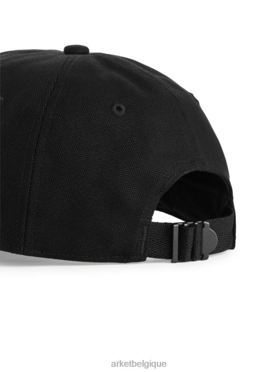 ARKET casquette en toile de coton Hommes noir T46DR1303 accessoires