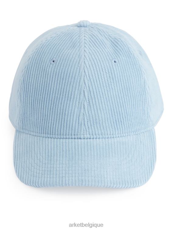ARKET casquette en velours côtelé Hommes bleu clair T46DR1290 accessoires