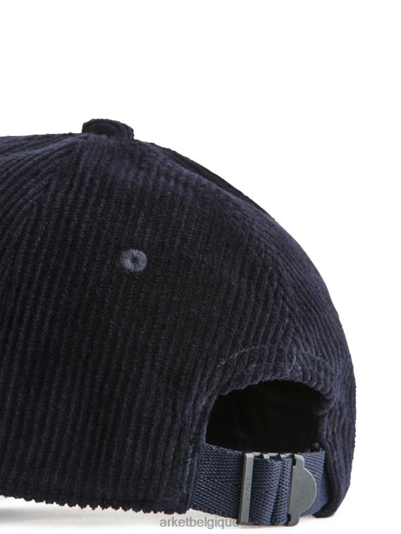 ARKET casquette en velours côtelé Hommes bleu foncé T46DR1306 accessoires