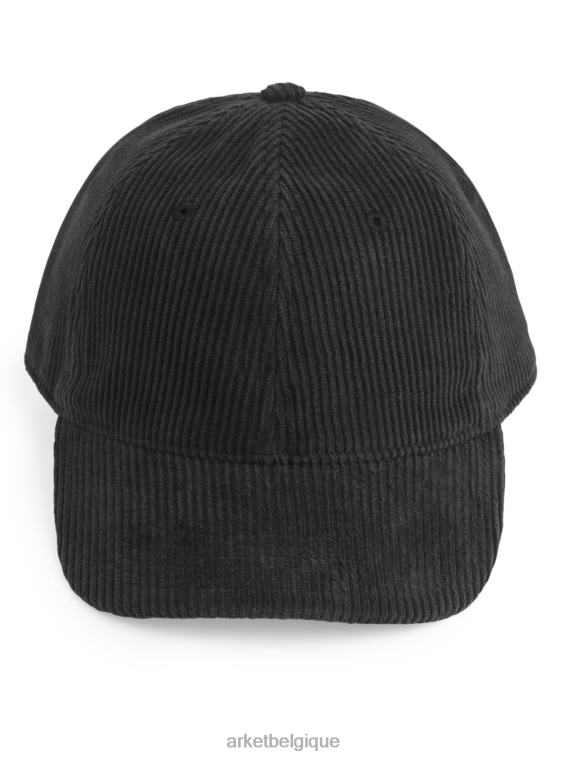 ARKET casquette en velours côtelé Hommes noir T46DR1292 accessoires