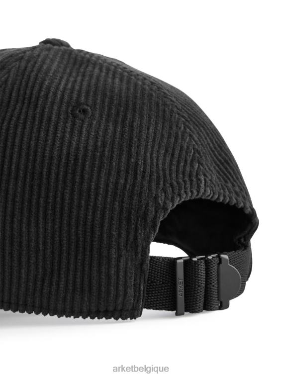 ARKET casquette en velours côtelé Hommes noir T46DR1292 accessoires