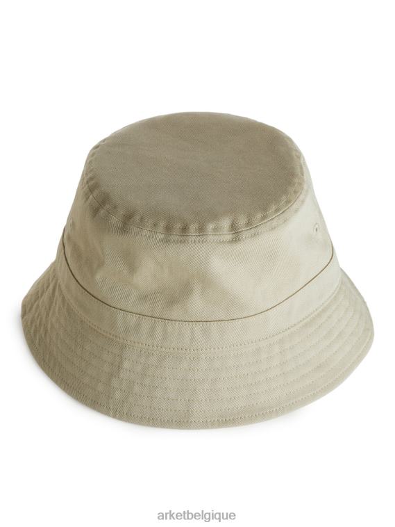 ARKET chapeau bob en sergé de coton Hommes beige T46DR1301 accessoires