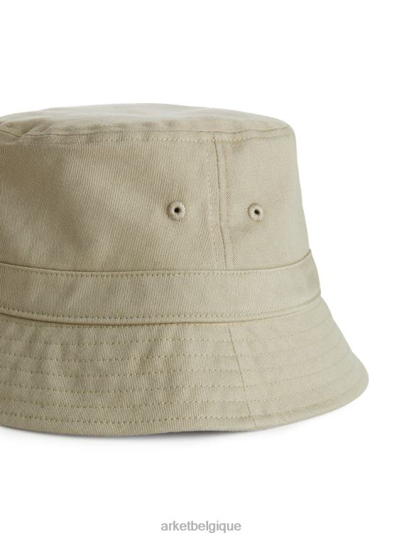 ARKET chapeau bob en sergé de coton Hommes beige T46DR1301 accessoires