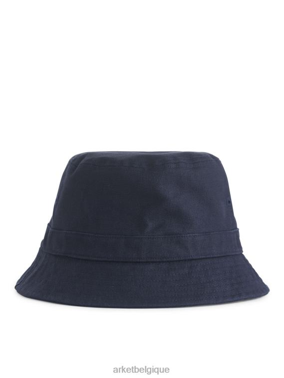 ARKET chapeau de seau de chanvre Hommes bleu foncé T46DR1293 accessoires