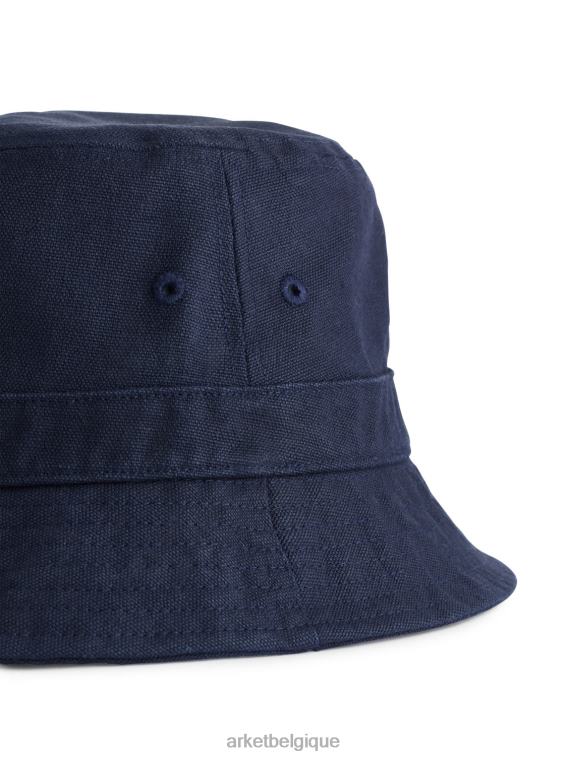 ARKET chapeau de seau de chanvre Hommes bleu foncé T46DR1293 accessoires