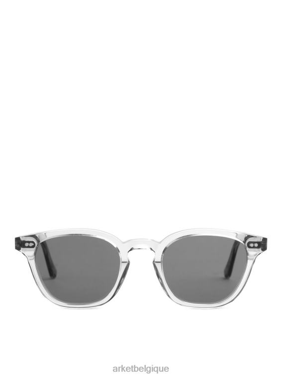 ARKET lunettes de soleil monokel lunettes de soleil rivière Hommes verre solide cristal/gris T46DR1341 accessoires
