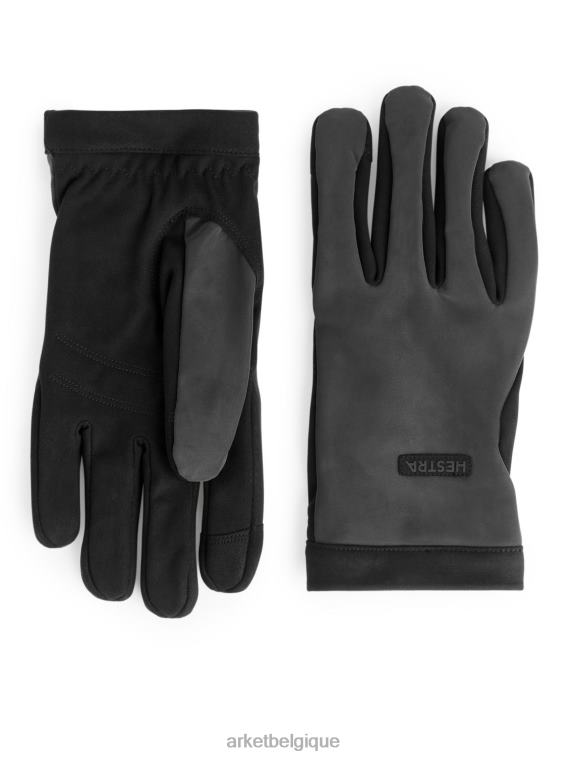 ARKET gants de maçon hestra Hommes gris foncé/noir T46DR1327 accessoires