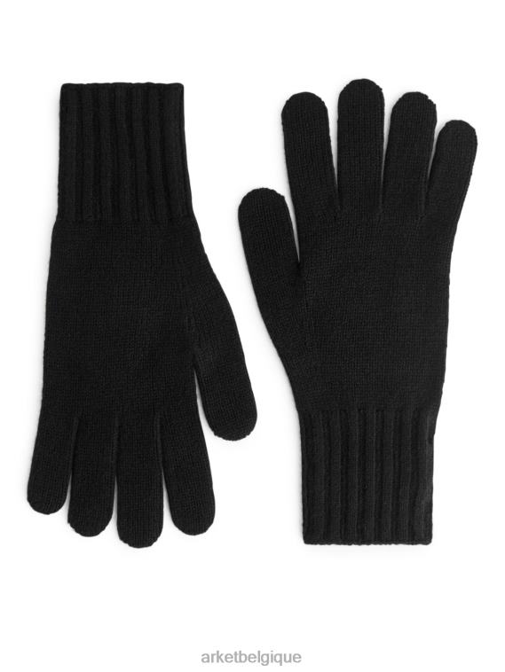 ARKET gants en cachemire Hommes noir T46DR1316 accessoires