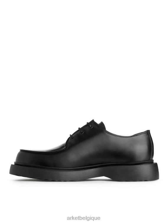 ARKET chaussures derby en cuir Hommes noir T46DR1276 chaussure